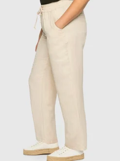 Pantalon mélange lin et viscose