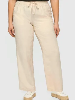 Pantalon mélange lin et viscose