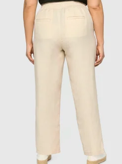 Pantalon mélange lin et viscose