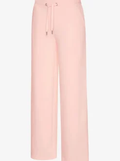 Pantalon molletonné à jambes larges avec poches latérales et coulisse