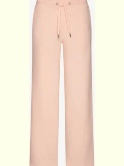 Pantalon molletonné à jambes larges avec poches latérales et coulisse