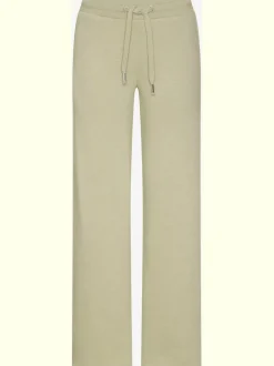 Pantalon molletonné à jambes larges avec poches latérales et coulisse