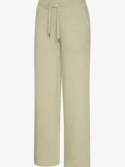 Pantalon molletonné à jambes larges avec poches latérales et coulisse