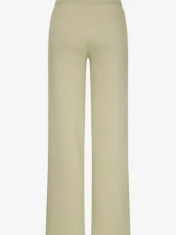 Pantalon molletonné à jambes larges avec poches latérales et coulisse