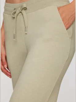 Pantalon molletonné à jambes larges avec poches latérales et coulisse