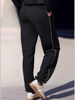 Pantalon molletonné pantalon détente avec passepoil latéral