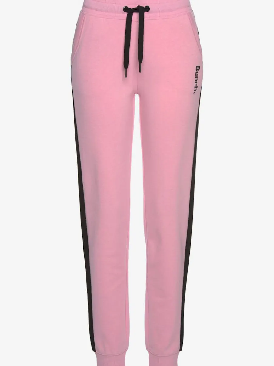 Pantalon molletonné sportif à rayures latérales et poches fendues