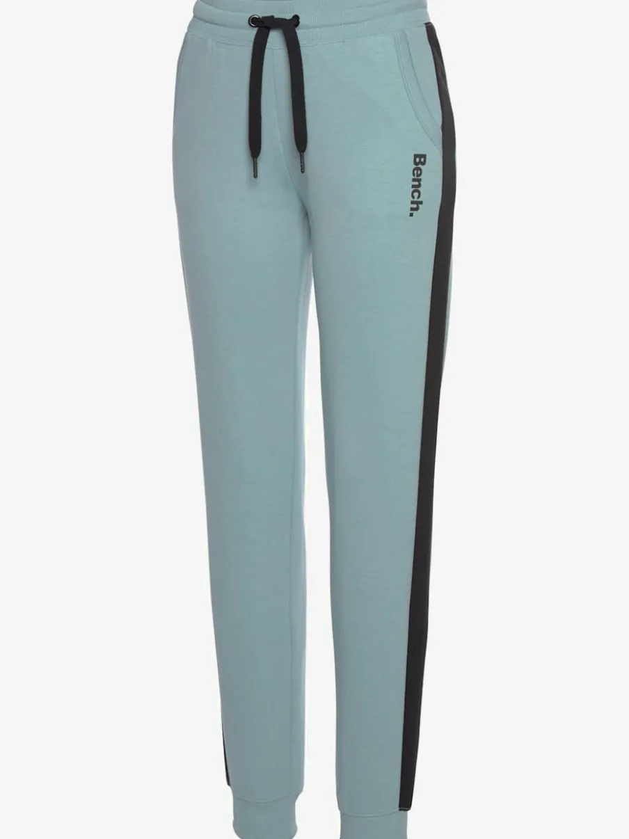 Pantalon molletonné sportif à rayures latérales et poches fendues