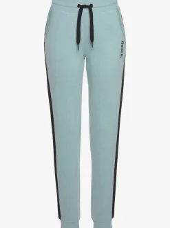 Pantalon molletonné sportif à rayures latérales et poches fendues