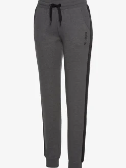 Pantalon molletonné sportif à rayures latérales et poches fendues