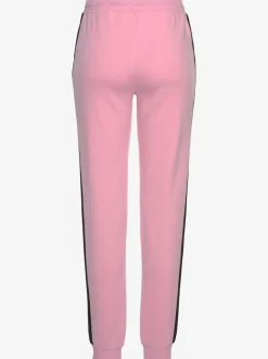 Pantalon molletonné sportif à rayures latérales et poches fendues