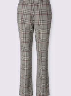 Pantalon motif carreaux prince de galles classique