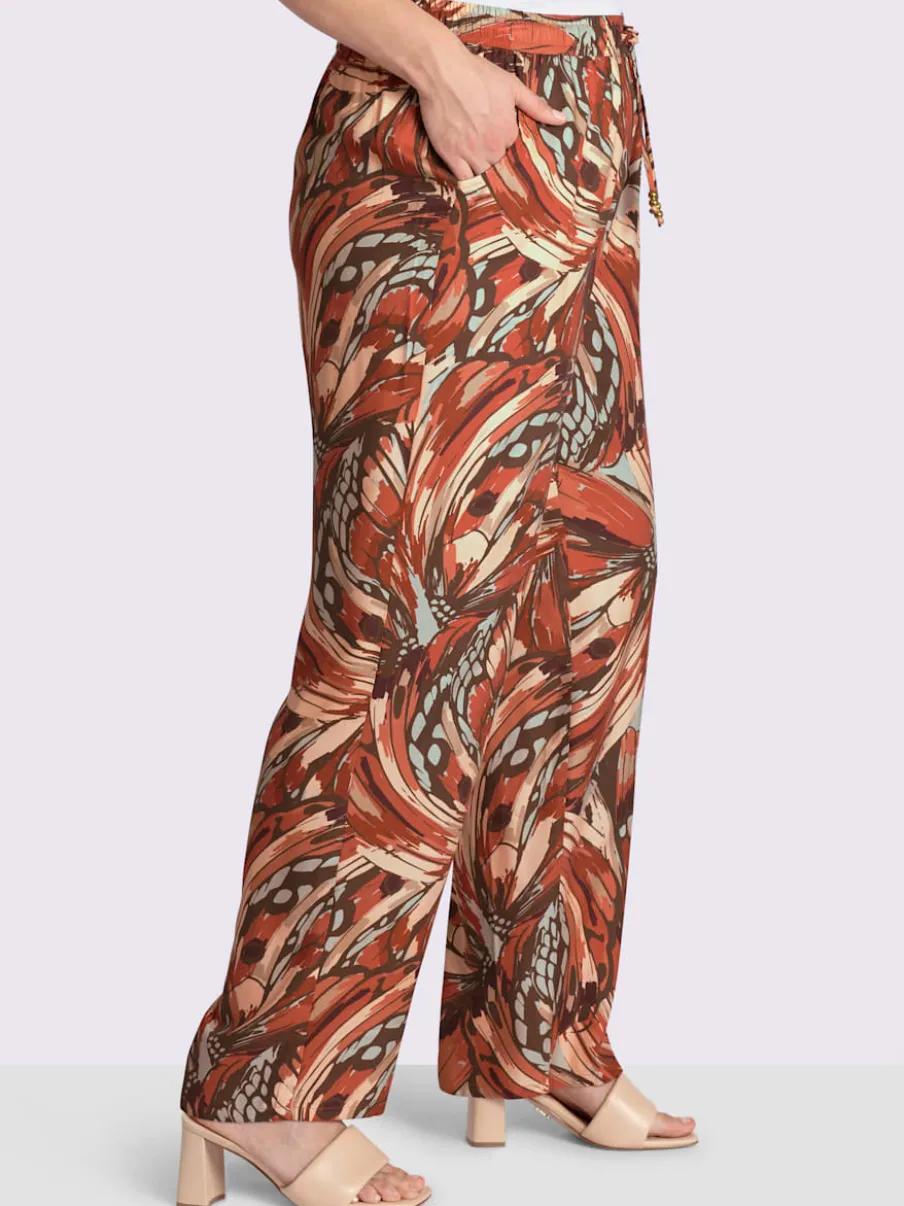 Pantalon à motif papillon