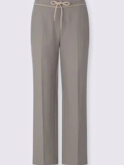 Pantalon motif sergé chevron