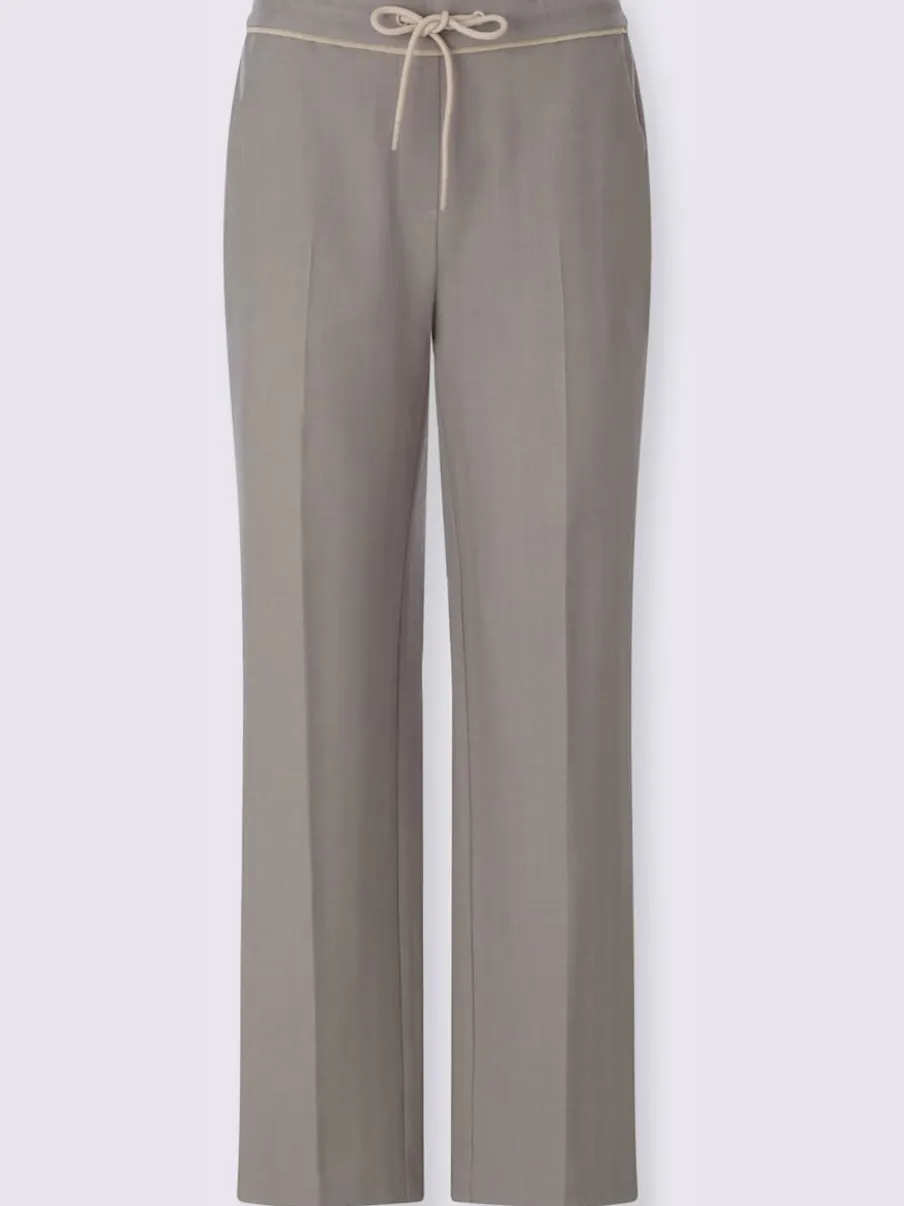Pantalon motif sergé chevron