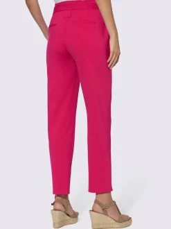 Pantalon paperbag fluide avec poches latérales confortables