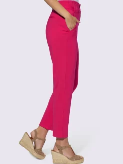 Pantalon paperbag fluide avec poches latérales confortables