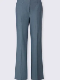 Pantalon plissé plis repassés, effet affinant