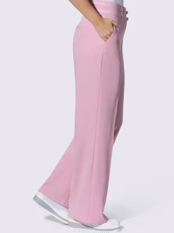 Pantalon plissé à taille haute avec double ceinture et poches