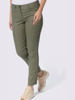 Pantalon 5 poches revêtement brillant