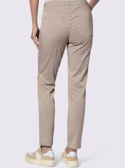 Pantalon 5 poches ultra-doux avec poches zippées raffinées