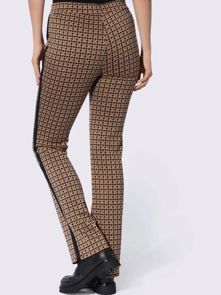 Pantalon rayures contrastées