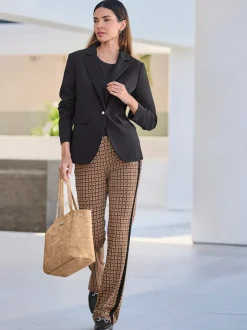 Pantalon rayures contrastées