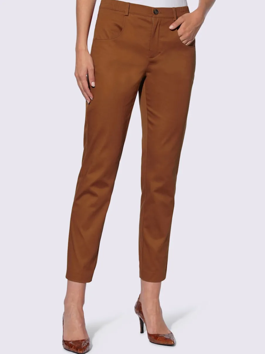 Pantalons ajustés avec ceinture élastique et poches