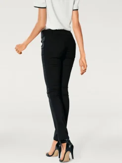 Pantalons ajustés à effet ventre plat avec poches