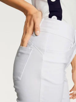 Pantalons ajustés à effet ventre plat avec poches