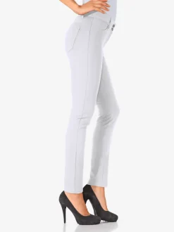 Pantalons ajustés à effet ventre plat avec poches
