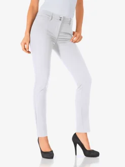 Pantalons ajustés à effet ventre plat avec poches