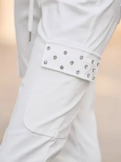 Pantalons avec ceinture élastique et poches cargo pratiques