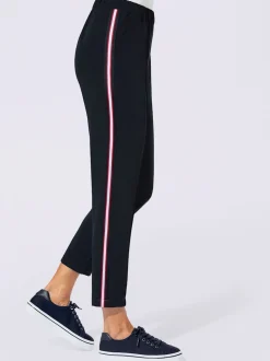 Pantalons avec rayures élégantes et ceinture élastique confortable