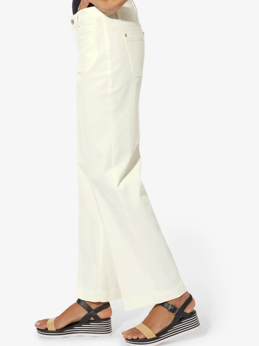 Pantalons bootcut en coton doux avec poches pratiques