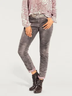 Pantalons boyfriend avec cinq poches au confort agréable