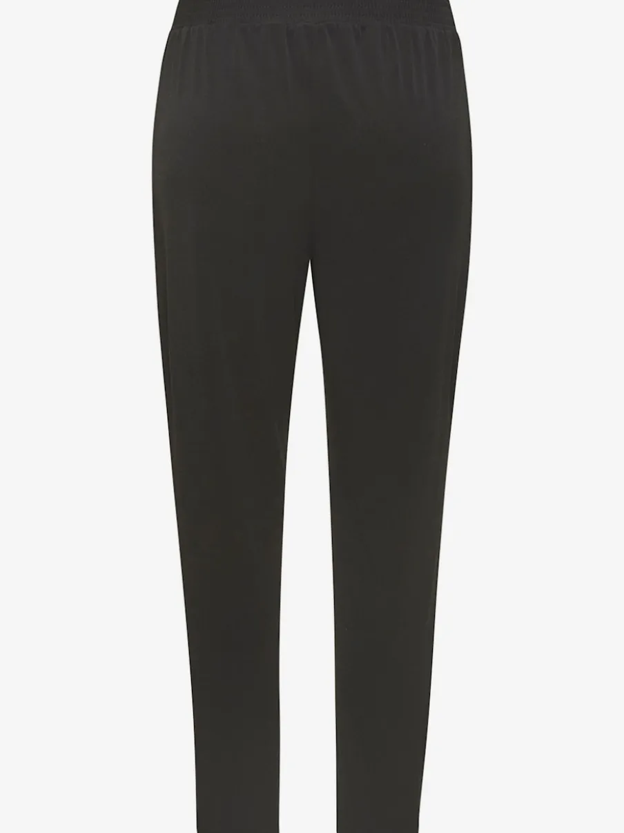 Pantalons à ceinture lisse coupe cigarette jambes 7/8