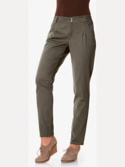 Pantalons chinos confortables avec poches fendues faciles à associer