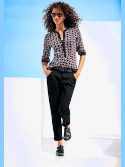 Pantalons chinos confortables avec poches fendues faciles à associer