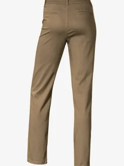 Pantalons chinos confortables avec poches fendues faciles à associer
