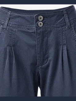 Pantalons chinos confortables avec poches fendues faciles à associer