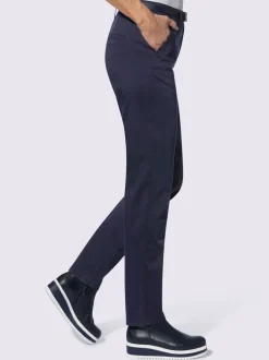 Pantalons chinos extensibles avec ceinture et poches pratiques