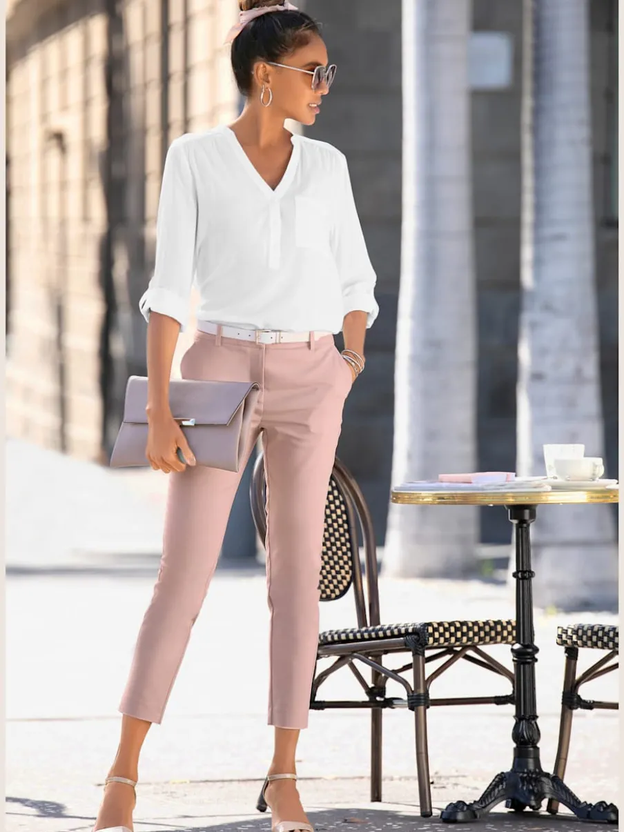 Pantalons chinos à poches pour loisirs et travail