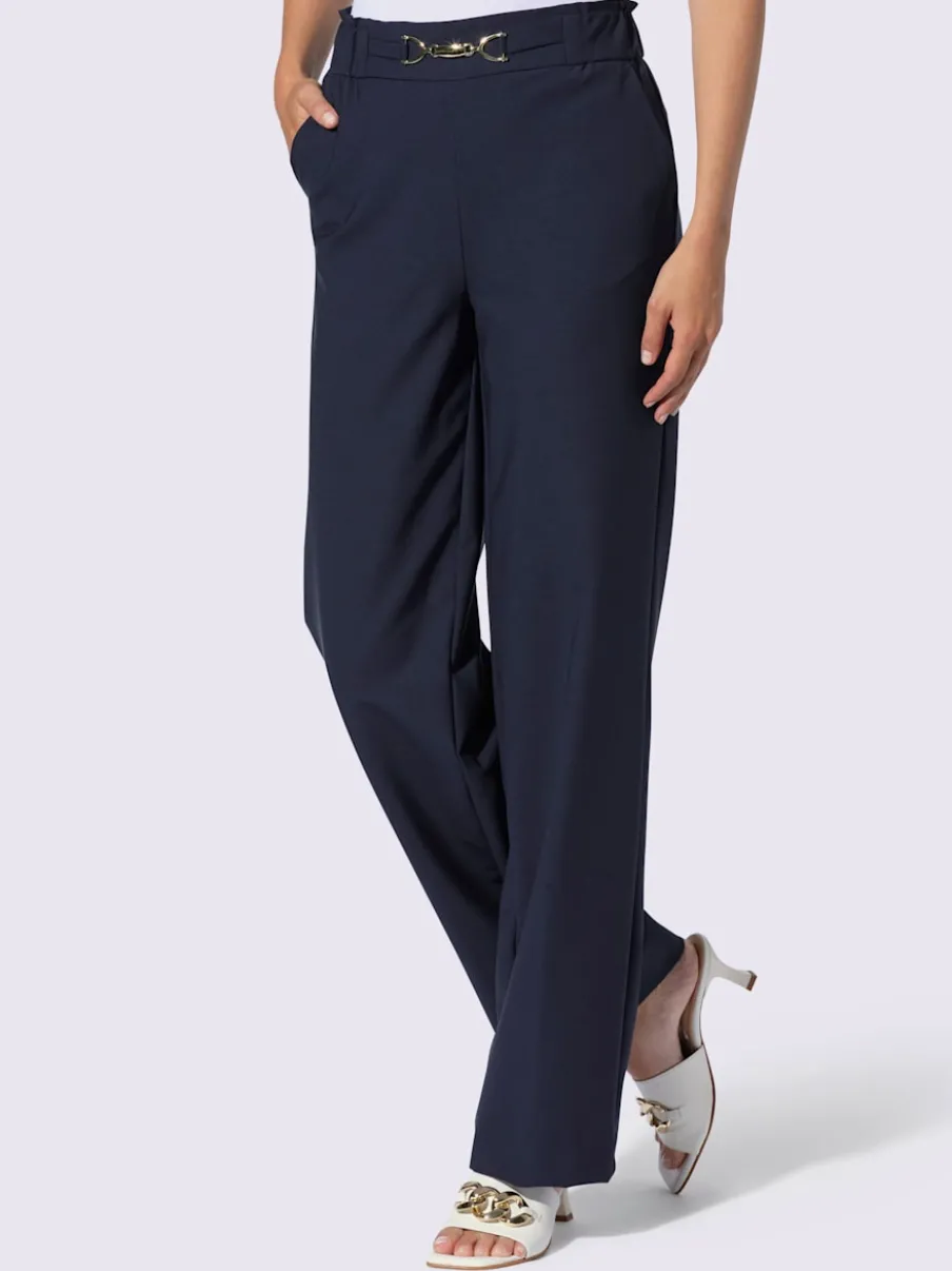 Pantalons confortables avec poches et ceinture élastique