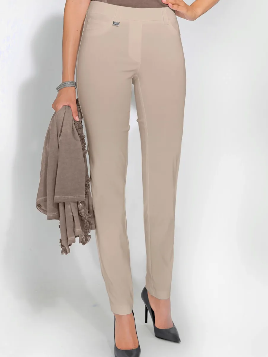 Pantalons confortables avec ceinture et fausses poches