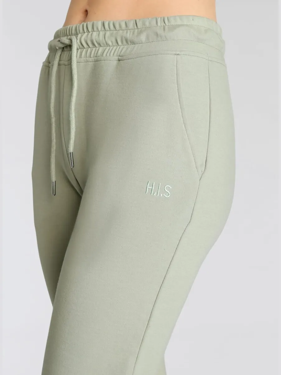 Pantalons confortables avec poches et logo brodé
