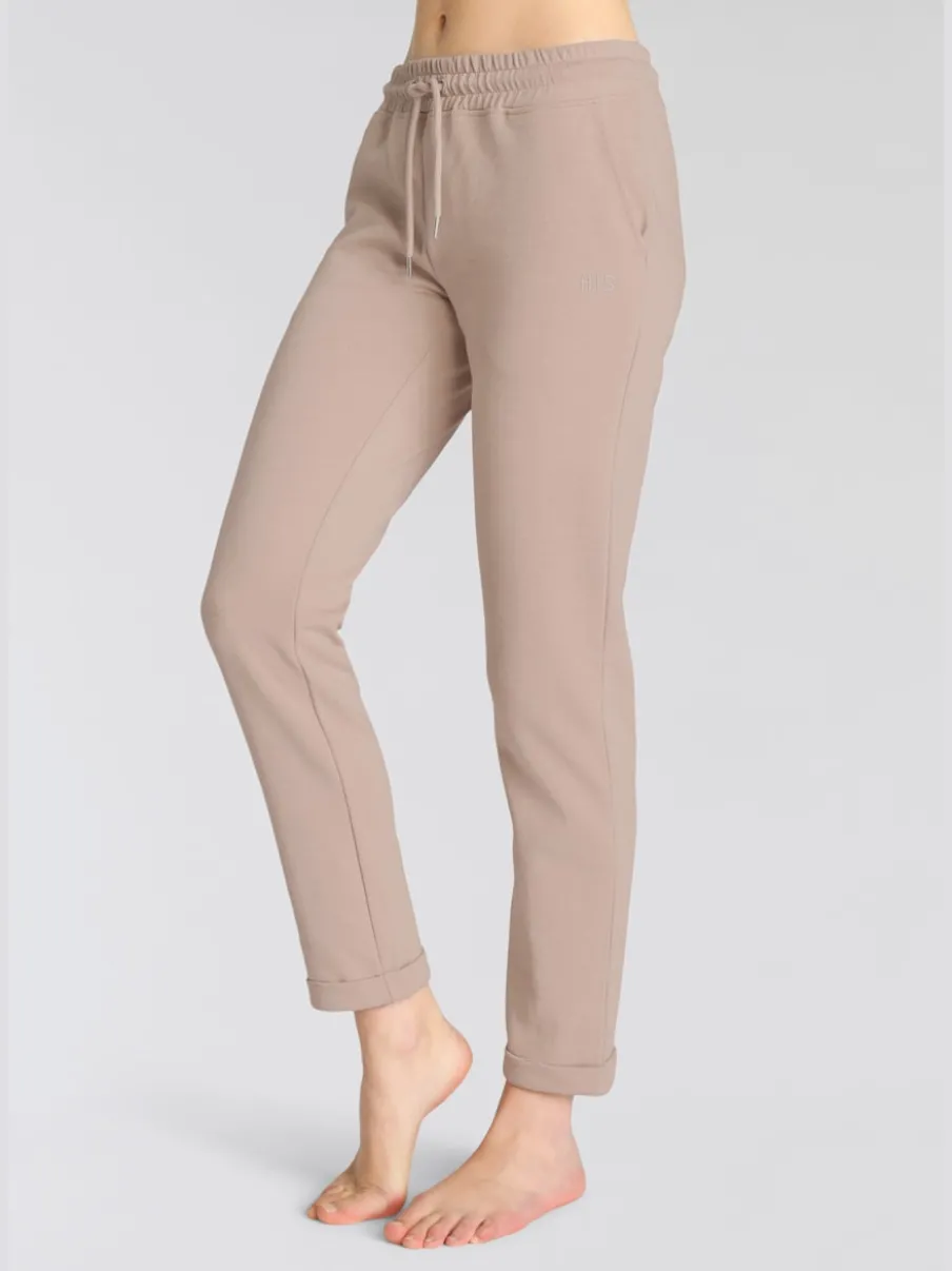 Pantalons confortables avec poches et logo brodé