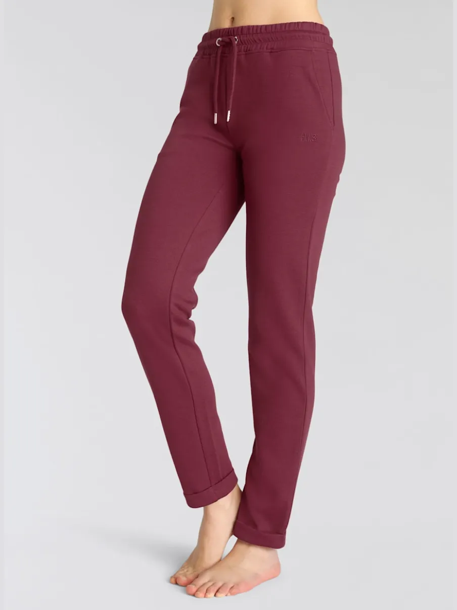 Pantalons confortables avec poches et logo brodé