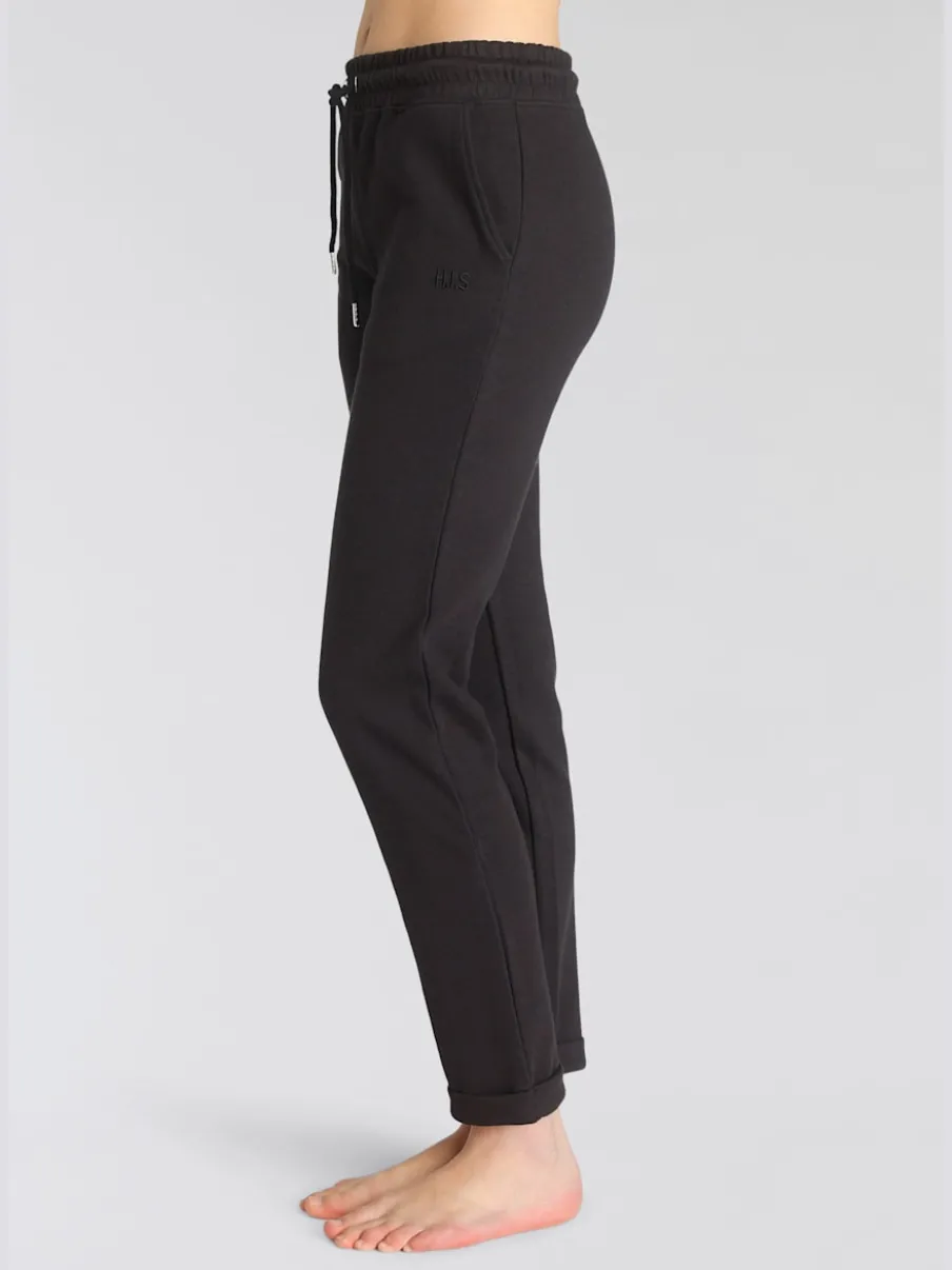 Pantalons confortables avec poches et logo brodé