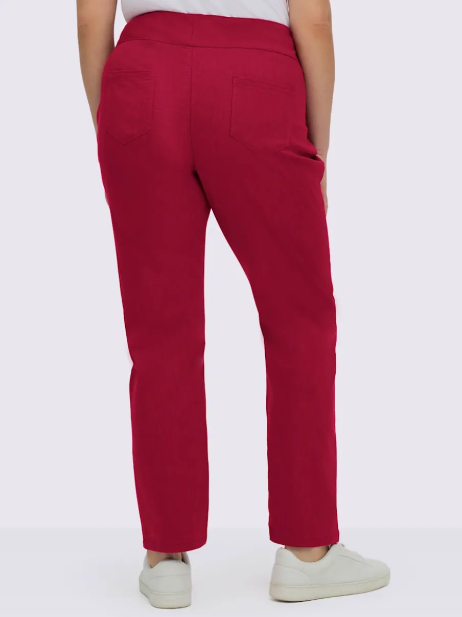 Pantalons confortables avec ceinture élastique et poches.